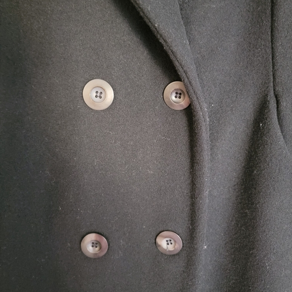 Vintage DONNY BROOK WOOL COAT JACKET DOUBLE BREASTED BUTTON UP LONG SIZE 10P - Picture 11 of 16